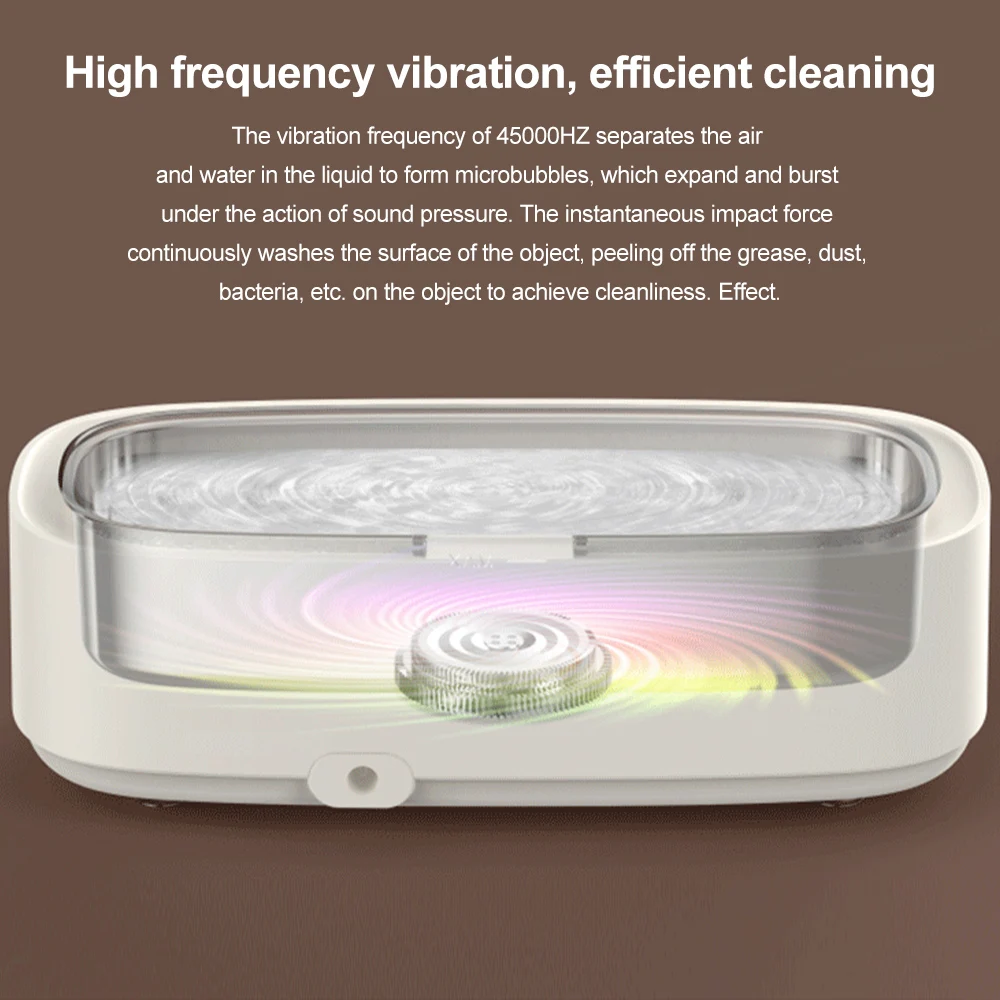 Ultrasonic cleaning machine household small glasses cleaning machine braces jewelry watch cleaner