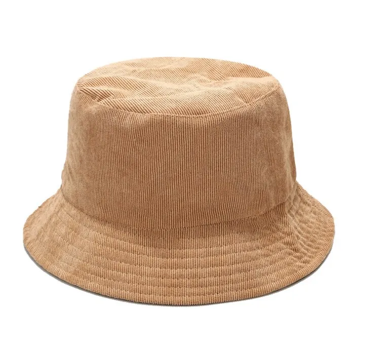 Wholesale Unisex Custom Embroidery Logo Cotton Travel Solid Outdoor Flat Top Wide Brim Kids Fisherman Bucket Hat