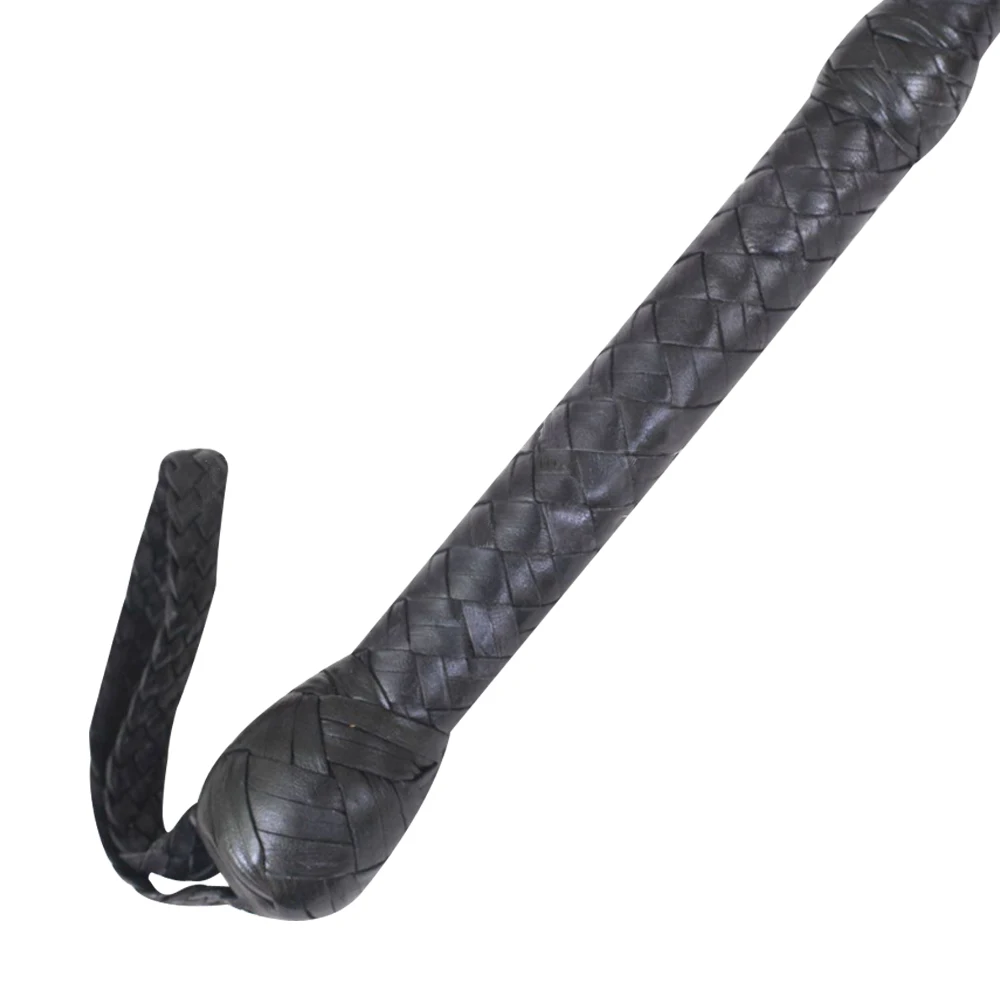 Kangaroo Hide Bull Whip 06 To 16 Feet 12 Plaits Custom Bullwhip Belly And Bolster Indiana Jones Style Heavy Duty Black