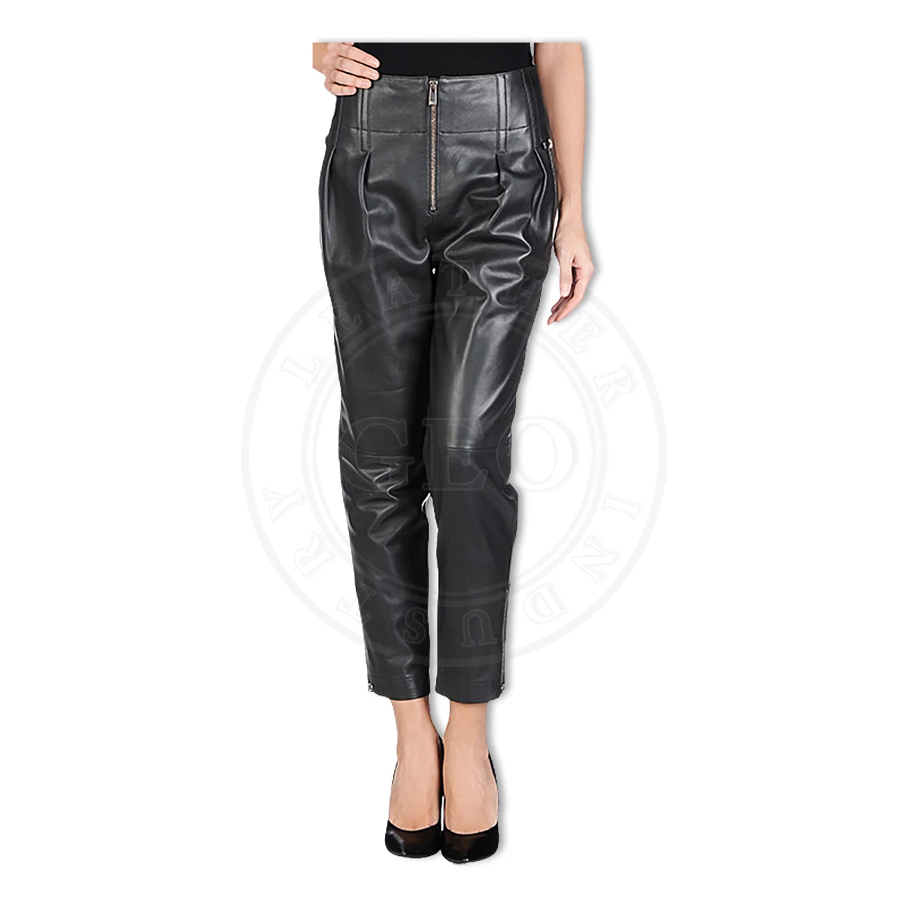 Women Fashion Leather Pants