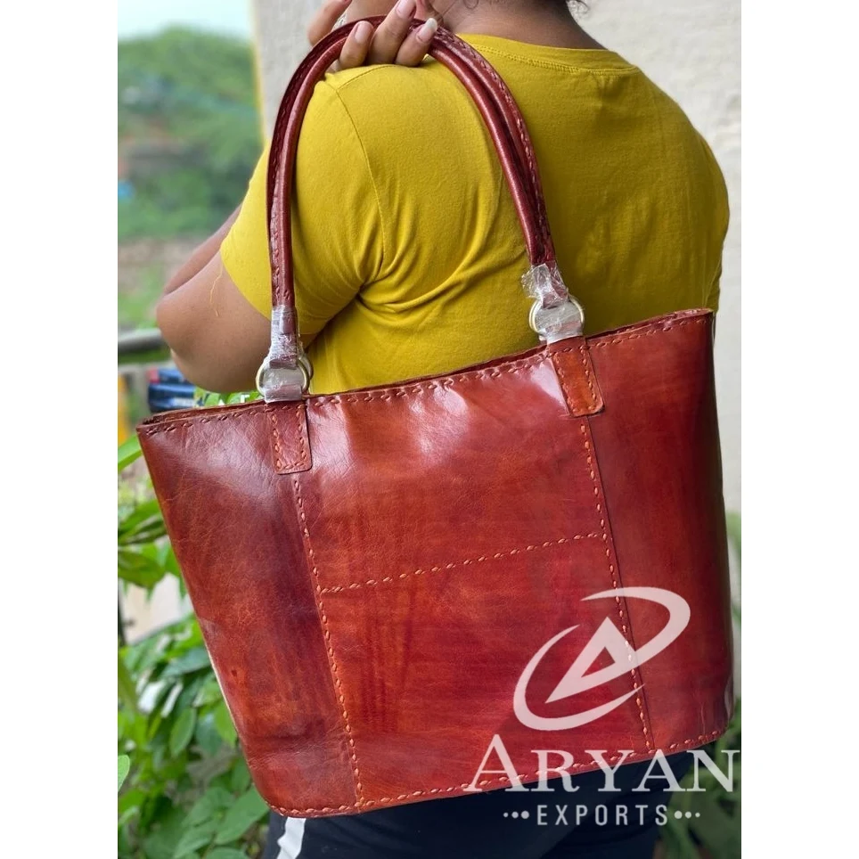 Leather Tote Bag Handmade Leather Large Size Tote Bag Gorgeous Handbag Hot Selling Leather Bag