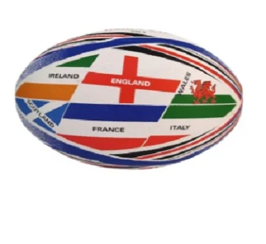 Machine Sewing Deflated Rugby Ball Made of Rubber Material Size 5, 4 Panels for Players available at Wholesale Price in India