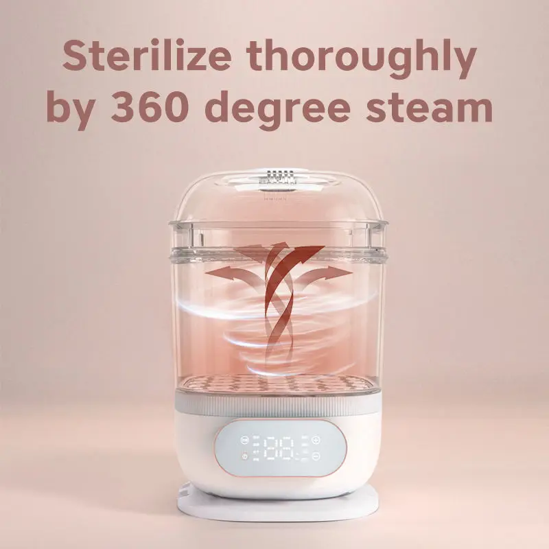3 in 1 Automatic Electric Baby Milk Bottle Warmer Steriliser And Dryer Household Baby Feeding Bottle Steam Sterilizer