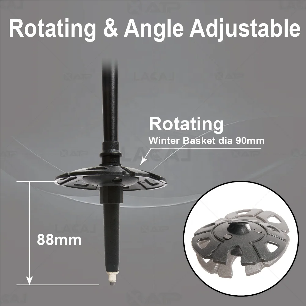 XATP Best Sale Classy Alu 7000 Flip lock Rotating Angle Air Tour Folding Hiking Trekking Poles Aluminum Alloy