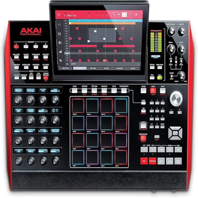 Аутентичная новая автономная драм-машина MPC X и сэмплер 10 1 дюймов