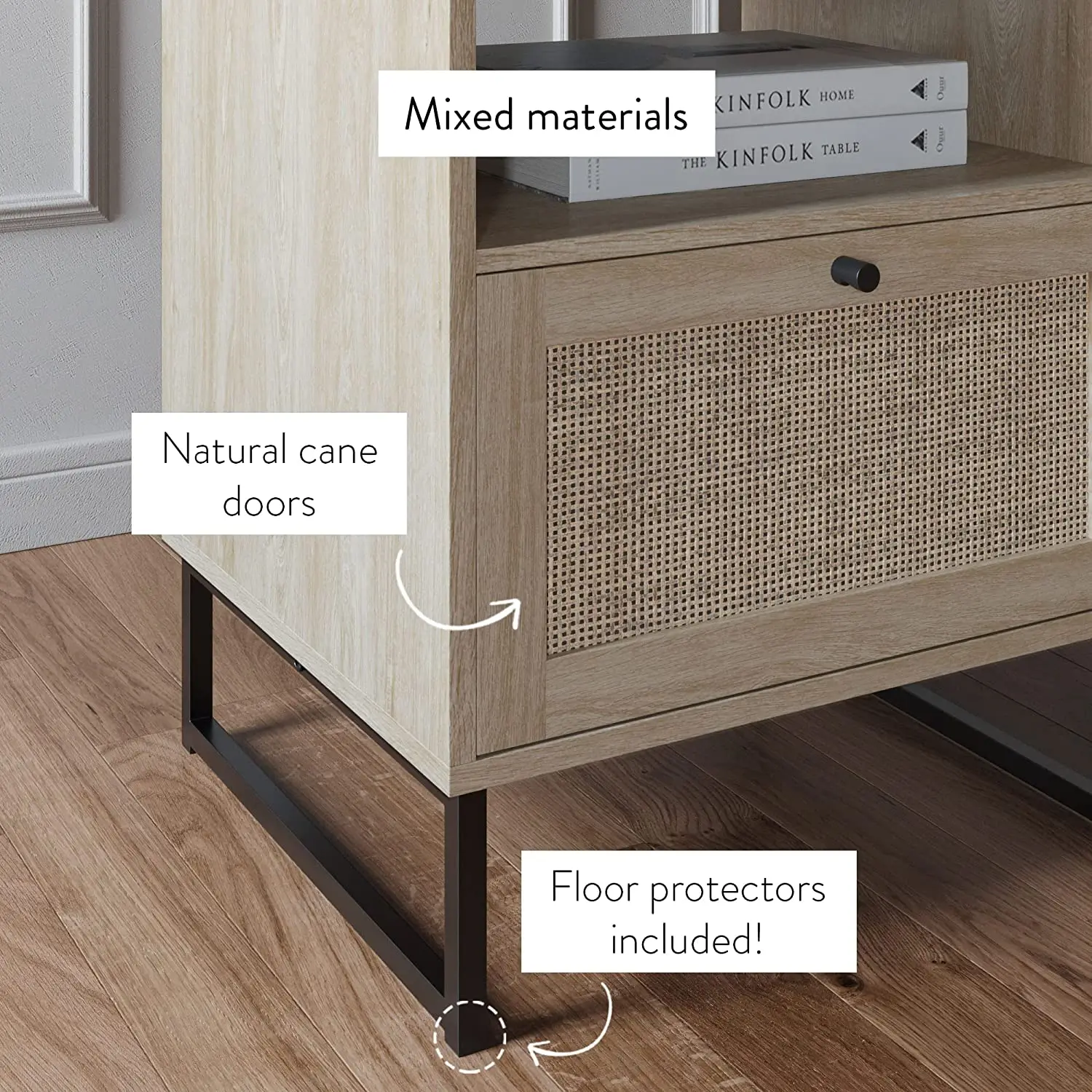 Hot sale modern special design End Table Wood Finish & Matte Accents with High Quality Storage for Living Room or Nightstand, Be