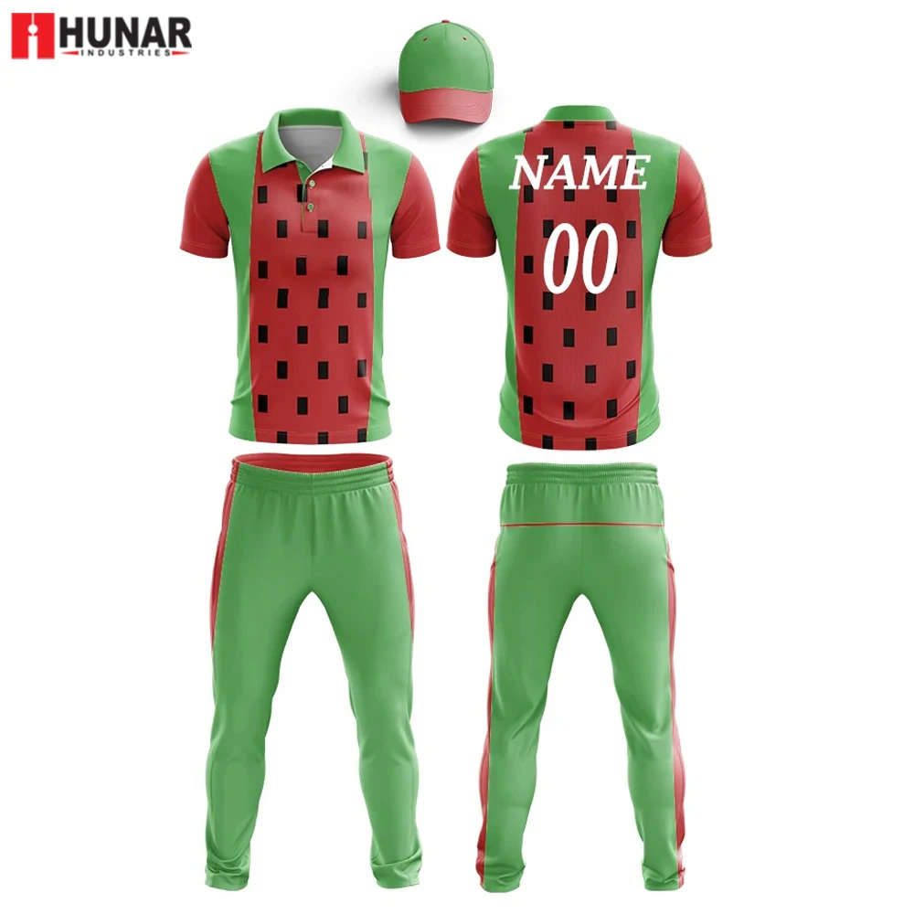 2022 высокое качество индивидуальная печать логотипа лучший дизайн спортивная одежда легкая форма для крикета распродажа