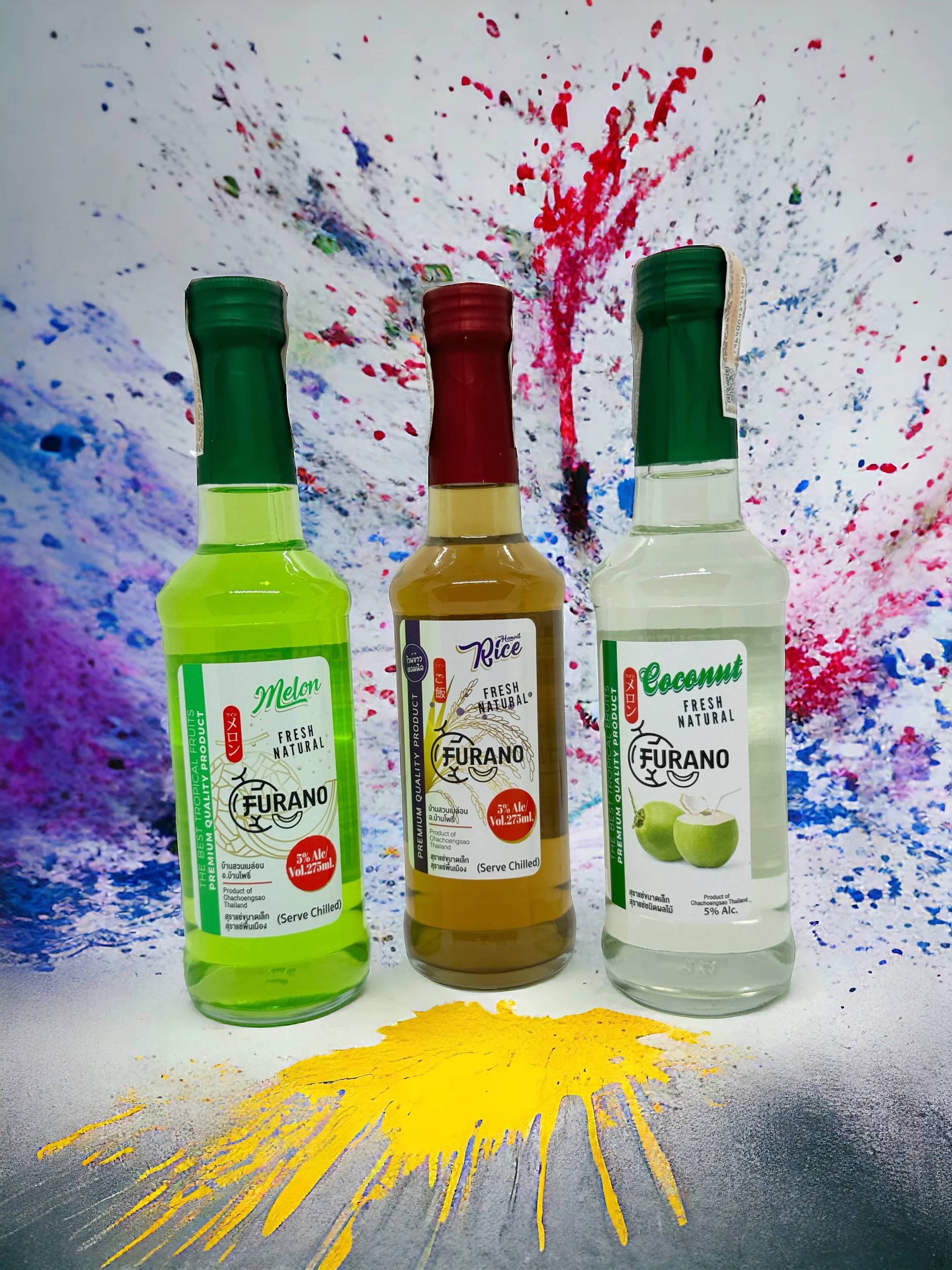 Premium Golden Melon Wine 275 ML Sweet and Sour Fruit Drink Beverage from Organic Farm  Quality Thailand Wine Product Wholesales