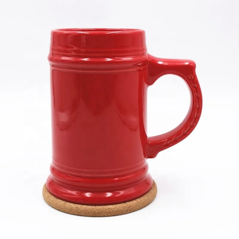 Dutch Large Capacity Tourist Oktoberfest American Ceramic Oil Drum Ceramic Big Beer Mug Promotional Logo Souvenir Gift Box