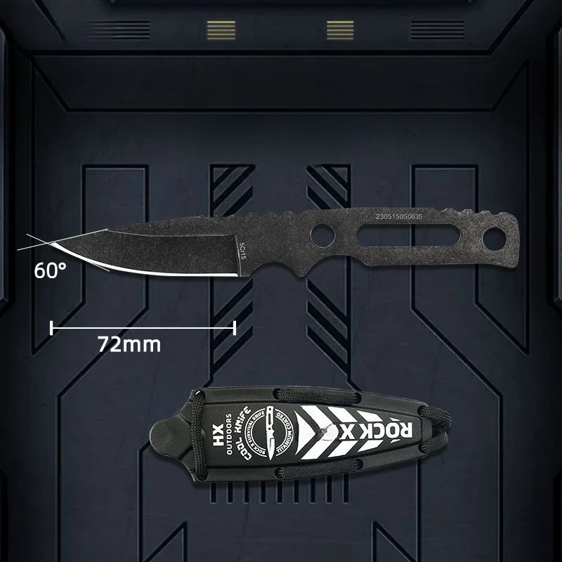 Fixed Blade Knife Abs Handle 12c27 Blade Outdoor Utility Knife Hunting Survival Outdoor Knife With Sheath
