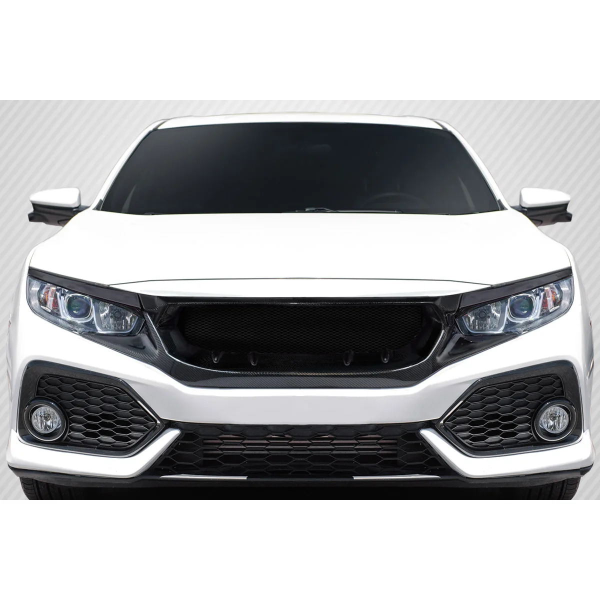 2016-2021 Honda Civic карбоновая решетка JS-1 шт.