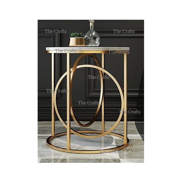 Aluminium And Glass Decorative Dining Table For Hotel & Restaurant Serving Food/Coffee/Tea Table