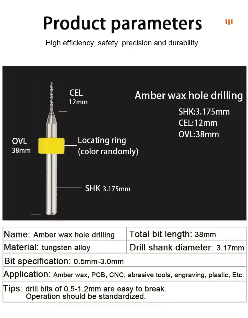 Tungsten Carbide PCB Drill Bits Print Circuit Board Micro Mini CNC Drilling Bit