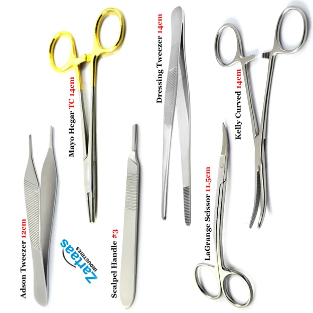 Veterinary Suture Set Medical Surgical Instrument set of 6 pcs  Surgical Instruments Manufacturer and Exporter
