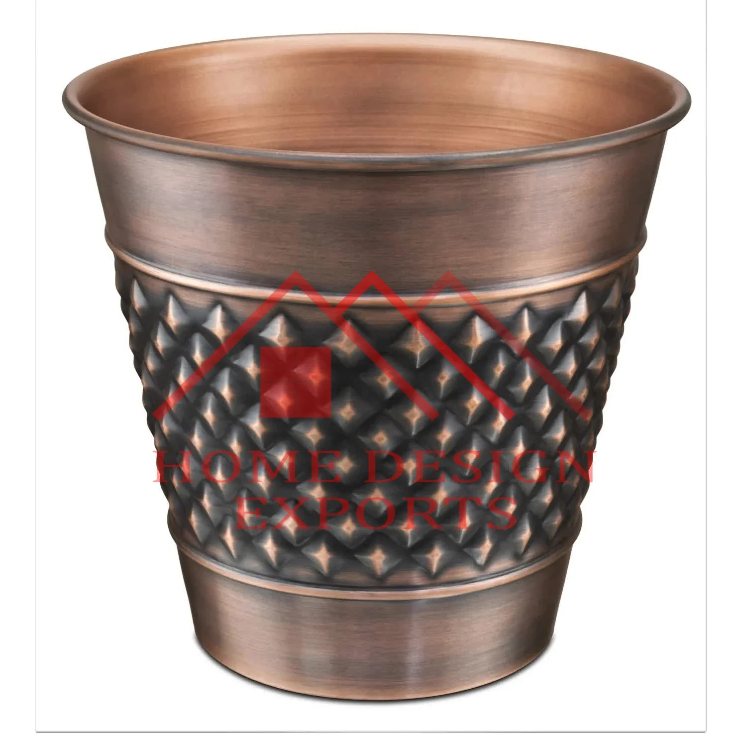 Living Room Decorative Iron Trash Bucket for Home  Bar & Restaurants Metal Iron Waste Bin Classic Design Dust Bin for Office