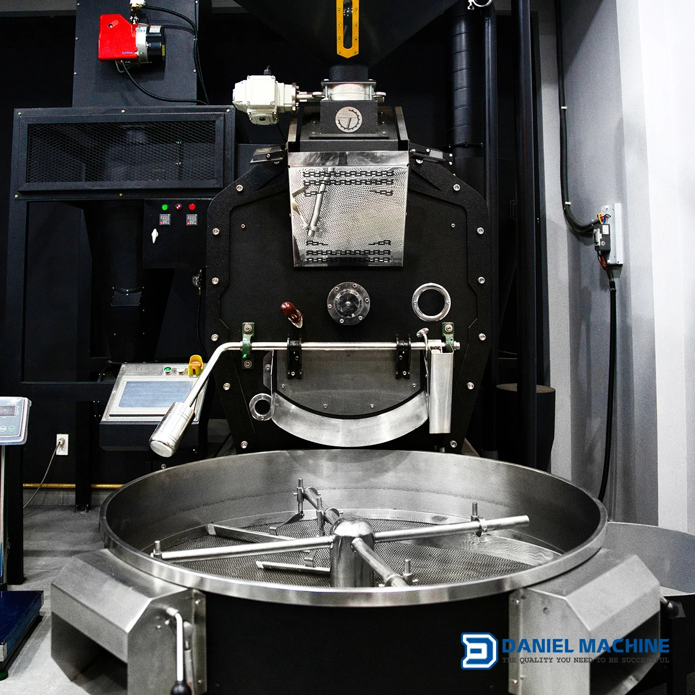 Automatic Stainless Steel 5kg Hot Air Coffee Roaster UG Probat Technology  with chaff collector