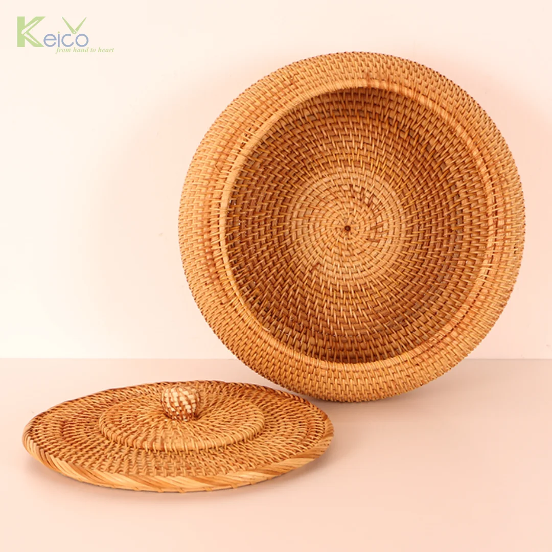 Hot new design 2023 with handmade natural high quality rattan material and rustic color from natural rattan made from Vietnam