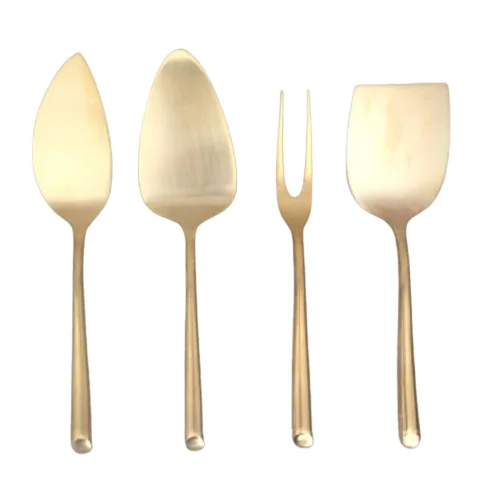 Набор столовых приборов для сыра с декоративной металлической