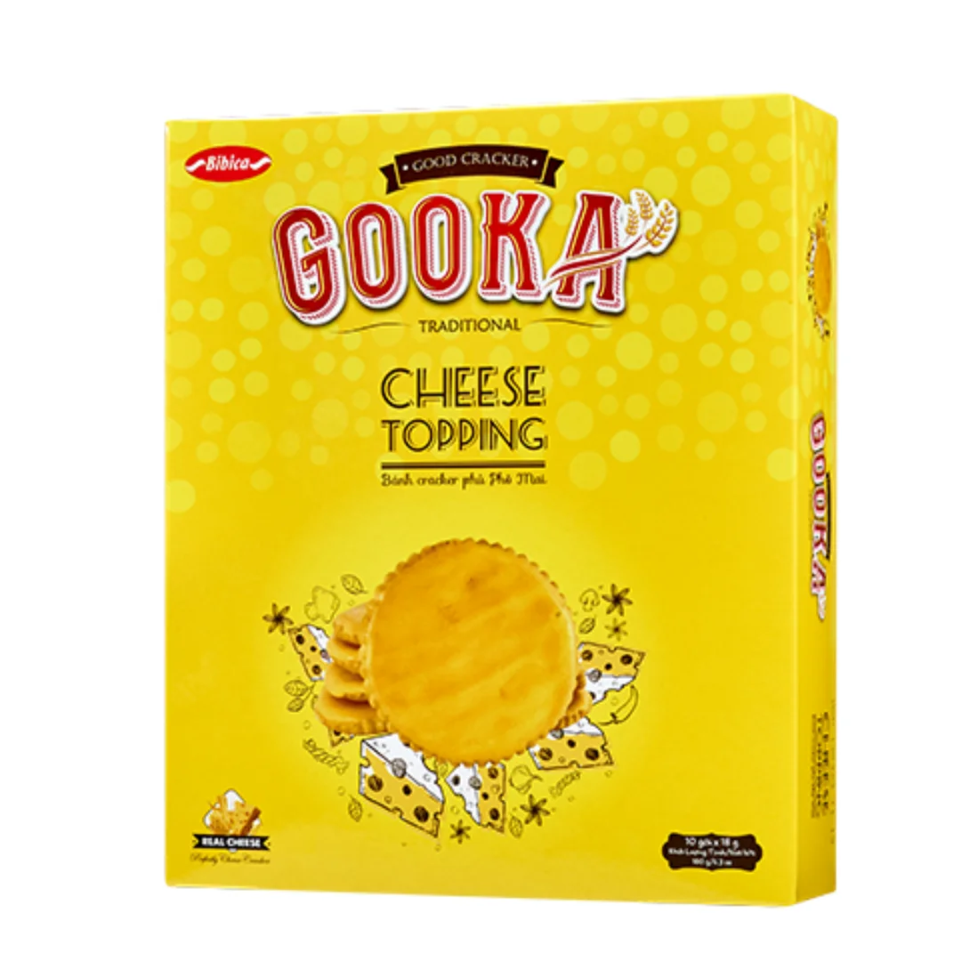 HOT SELLING Gooka Cheese Topping Cracker 288g