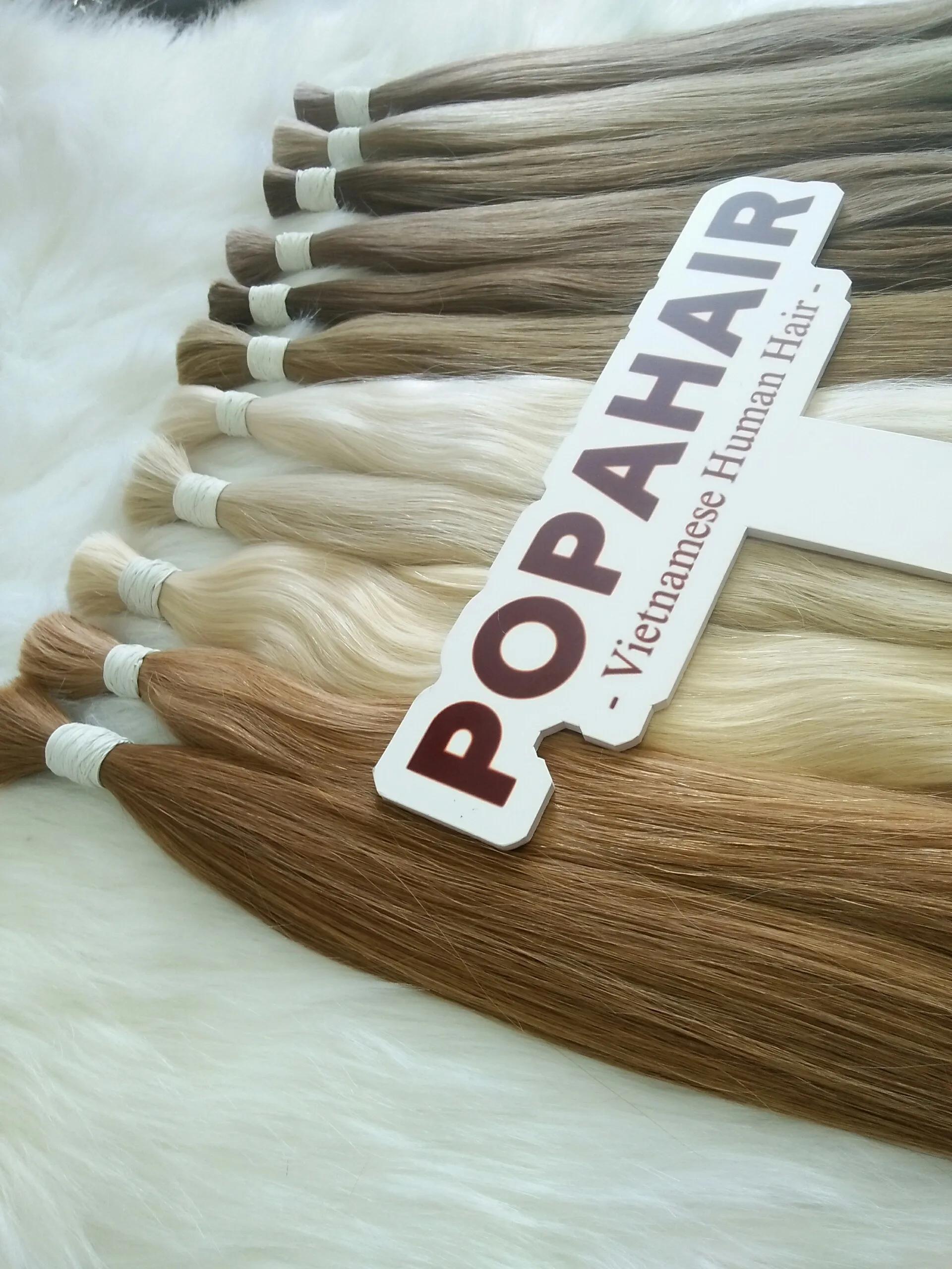 Vietnam Hair Company TOP quality natural human bulk hair with best cheap price from 100% vietnamese natural  hair