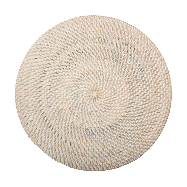 Basic Handwoven Rattan Coaster Craft Classic Handmade Vietnamese Handicraft 100% Natural Eco Friendly Top Selling