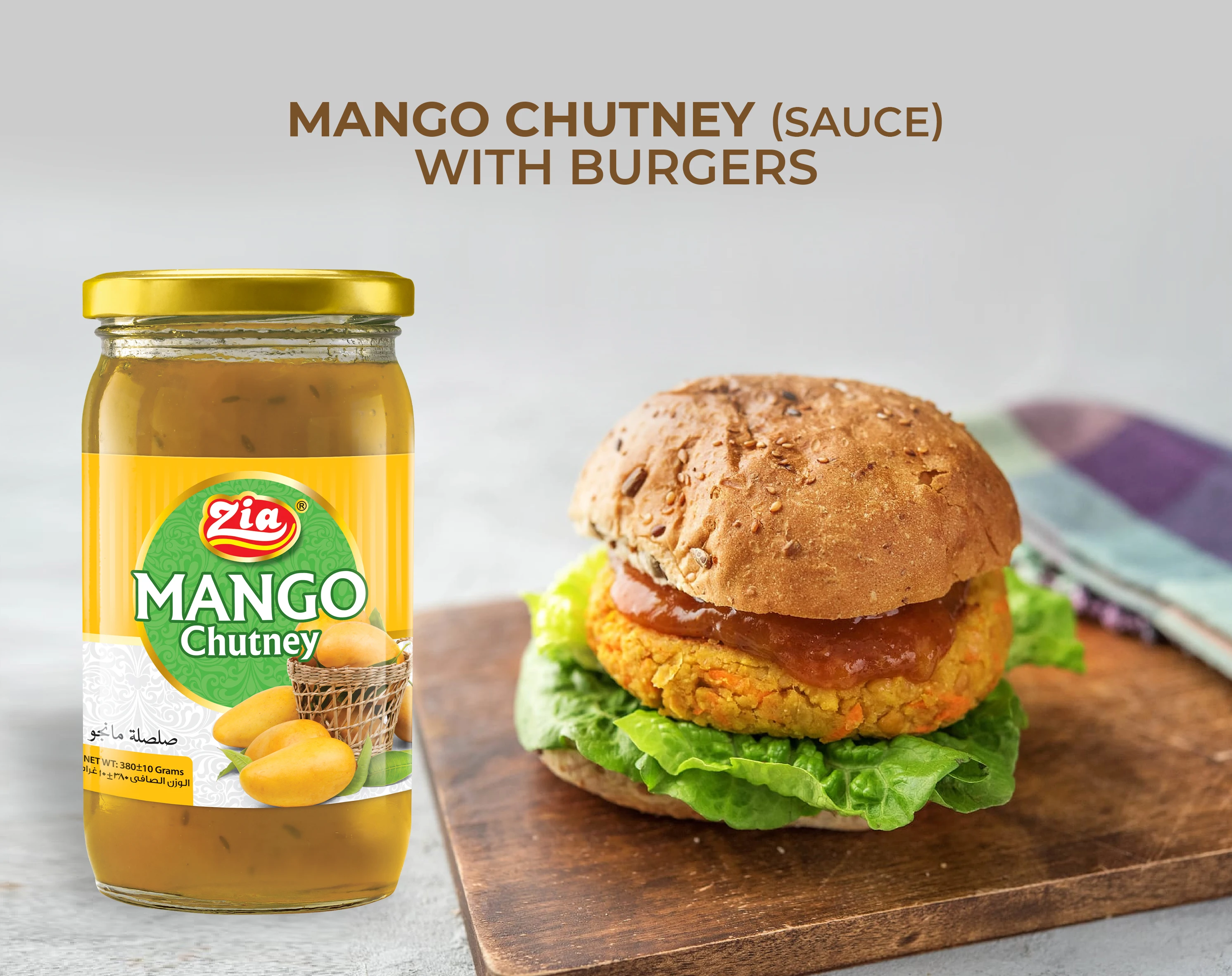 Super Quality Mango Sauce Chutney Best Appetizer Food Zia Mango Sauce Healthy & Nutritious Your Perfect Meal Partner