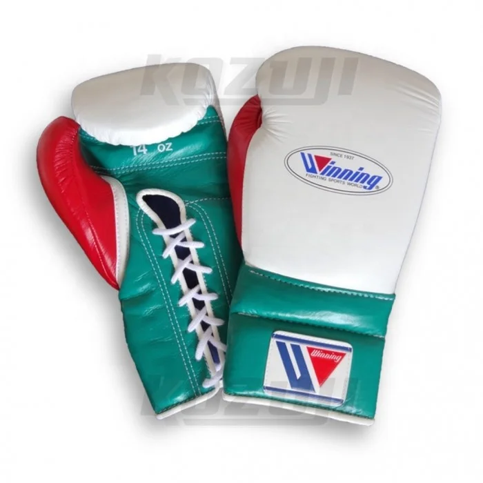 Custom Winning 100 % Original Leather Boxing Gloves