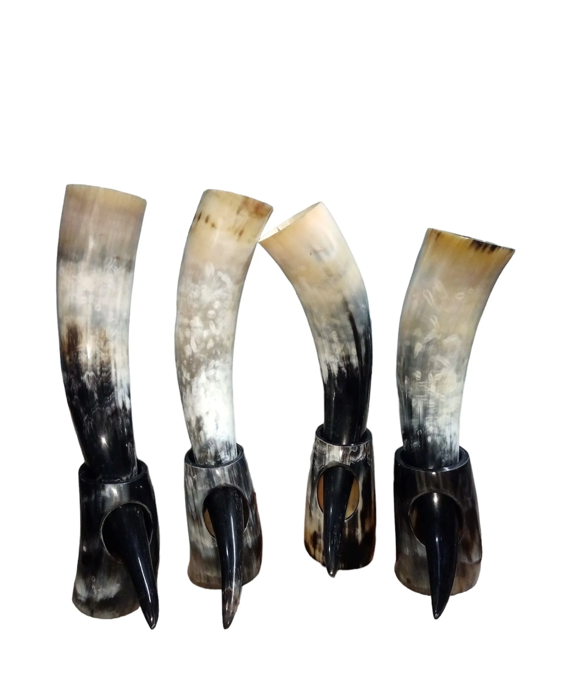 Wikinger Trinkhorn Methorn & Hornbecher Polished Natural Crafts Glass Drinking Horn for Home Decoration Raw Technique