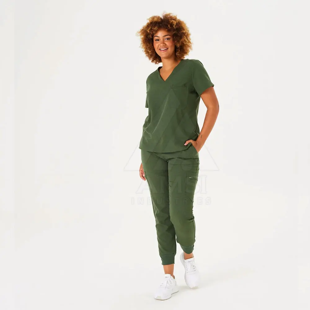 Wholesale Best Quality Nursing Hospital Uniform Scrubs Uniforms Suit Set Top And Bottom For Ladies