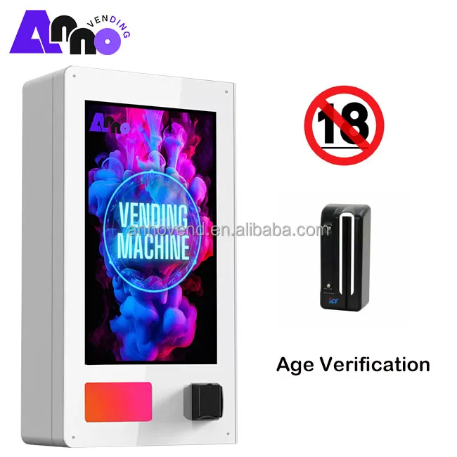 Умный автоматический торговый автомат с безналичным платежом напольный и настенный большой сенсорный экран Anno91