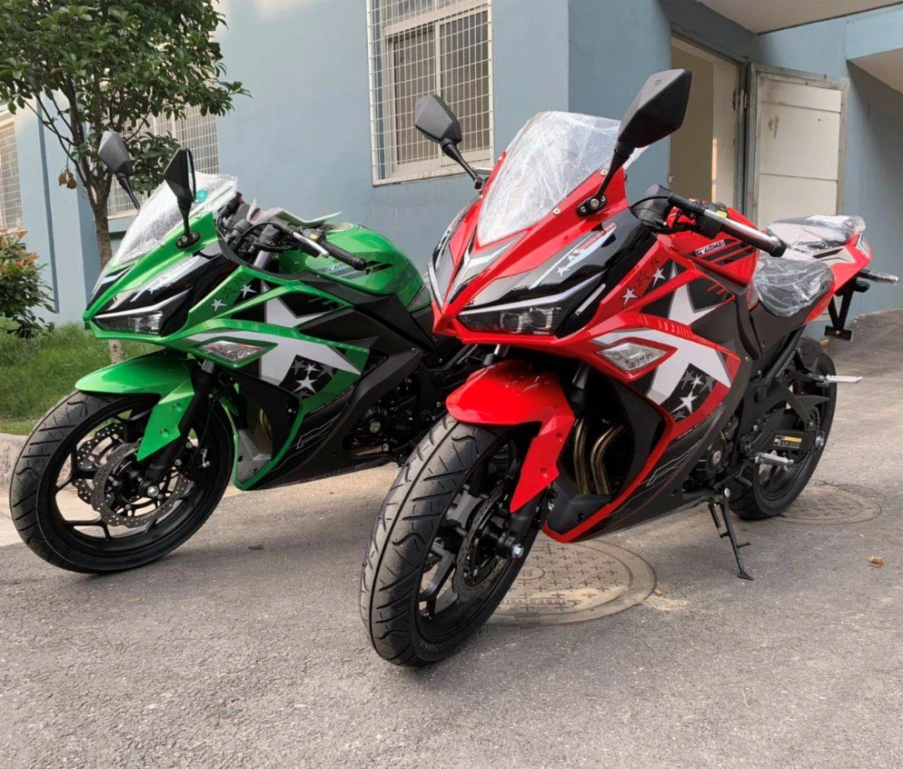 Good selling Chopper Motorcycle 400cc water cooling double cylinder digital speedometer racing motorcycle