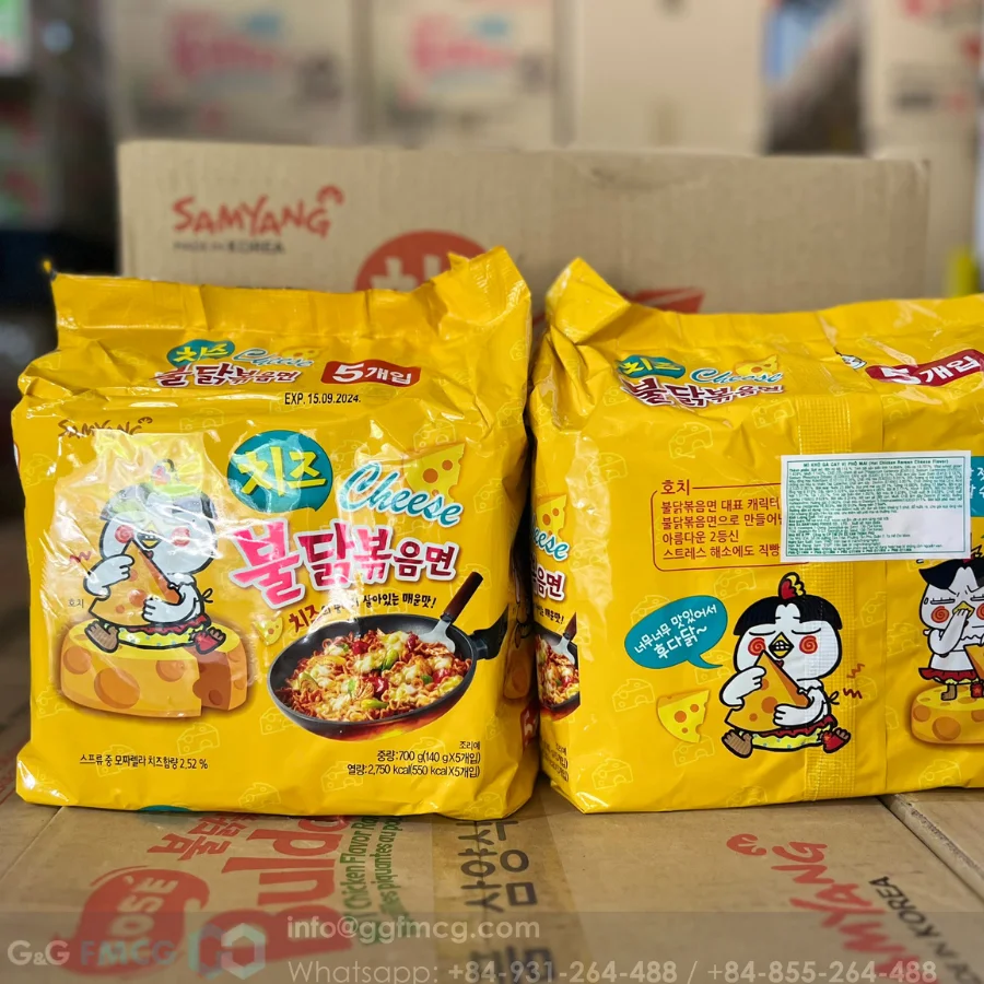 Hot Seller Samyangg Spicy Chicken With Cheese 140g Hot Chicken Ramen Cheese 140g