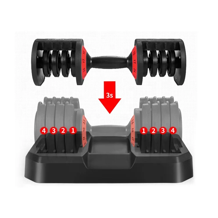 New Arrival Dumbbell Sets 20Kg Large Free Weights Fitness Dumbells for Gym Exercise