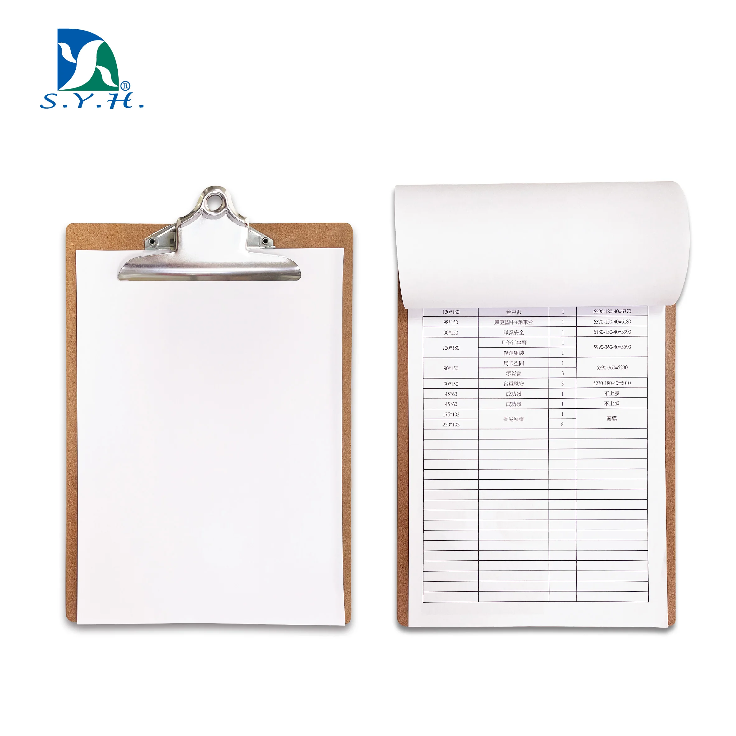 MDF wood clip board cork a4 clipboard with butterfly clip