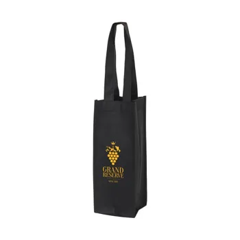 Customized imprinted logo wine bag tote reusable shopping bag wholesale cheap  /eco promotional wine bag with logo