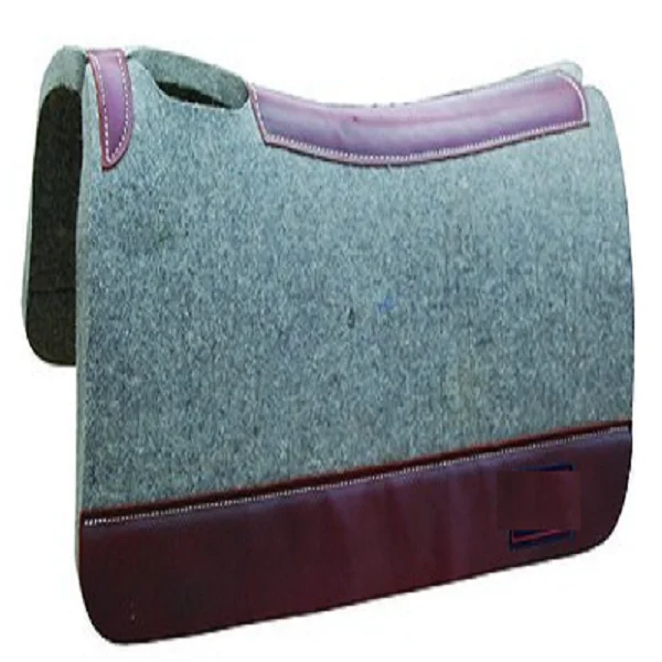 Wool Saddle Blanket Fashionable & Comfortable moisture wicking Manufacturer of Acrylic Pad Australian shaped saddlecloth