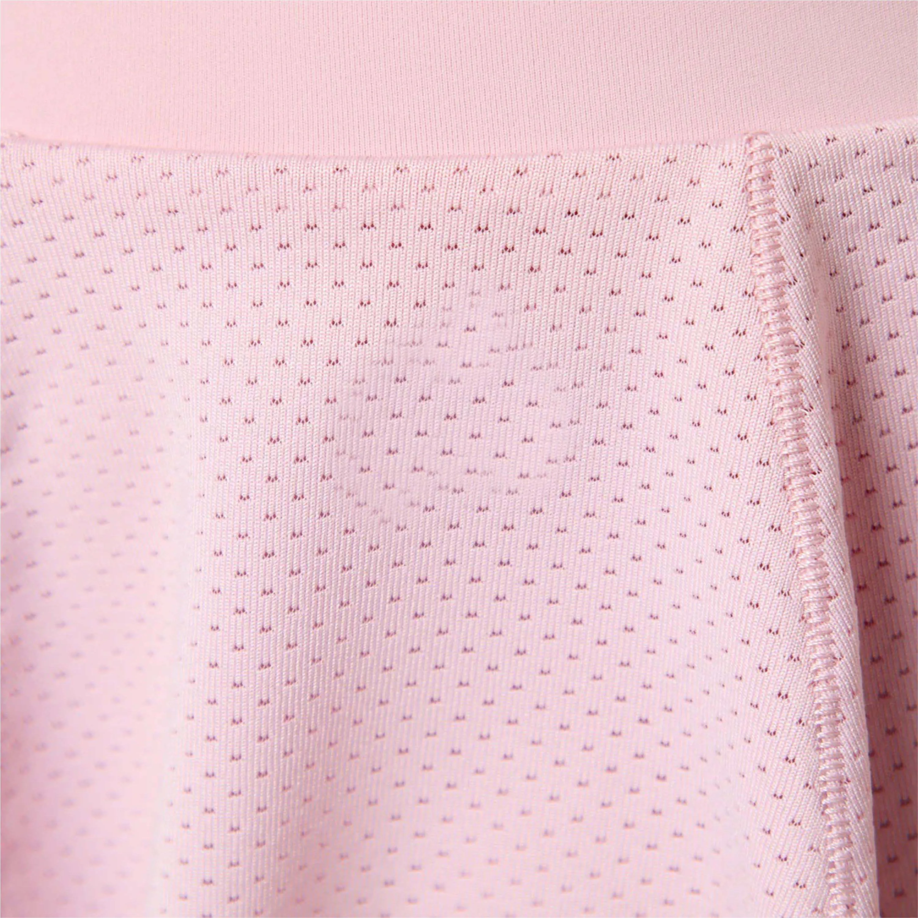 100% Polyester Jersey Knit Womens Compression Lined Mesh High Waisted Pink Skirt with Compression Lined Short