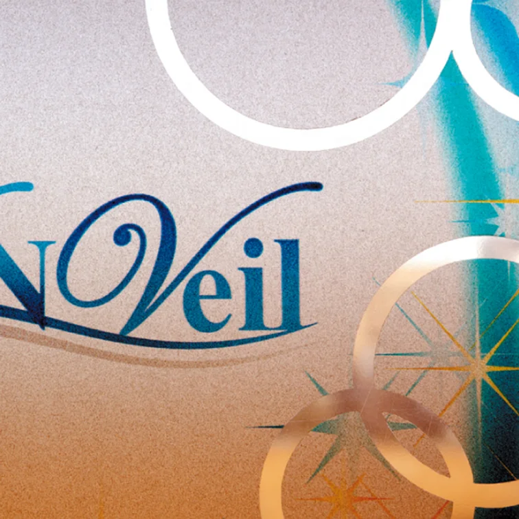 Window film that is cutting processing possible and ground glass type for long-term outdoor use