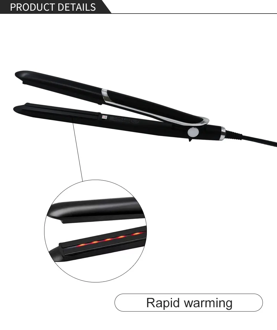 Popular Professional LED Water Vapor Steam Pod 450 Temperature PTC Styler Steampod Hair Straightener