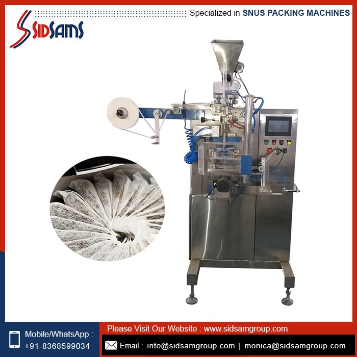 Best Quality High Speed Automatic Snus  Filter Pouch Snus Packing Machine At Lowest Price