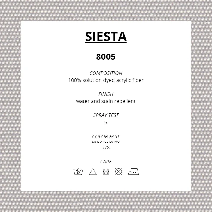 100% Высококачественная окрашенная Акриловая ткань для наружной мебели, садовые и морские украшения-серый