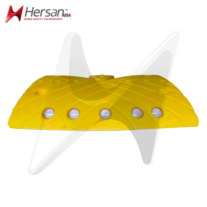 Прочный прочный пластиковый ограничитель скорости дорожного движения Hersan HDPE
