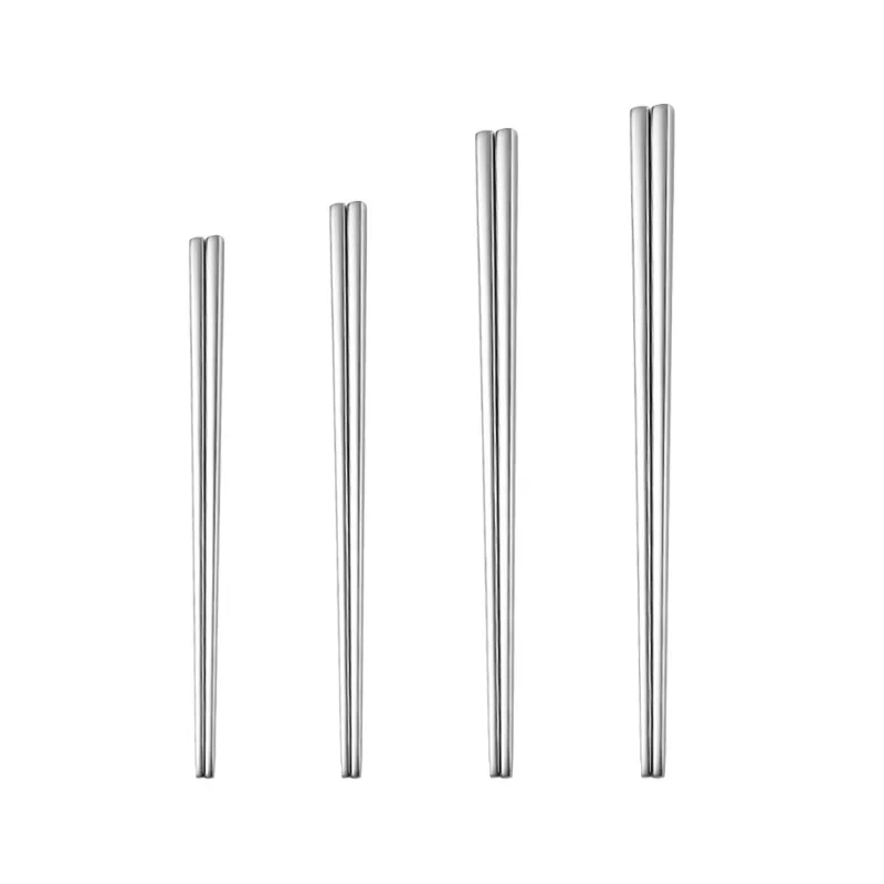 Reusable Stainless Steel Chopsticks Multipack Dishwasher Safe Chop Sticks Chopstick for Eating Gift Set, Metal Chopsticks