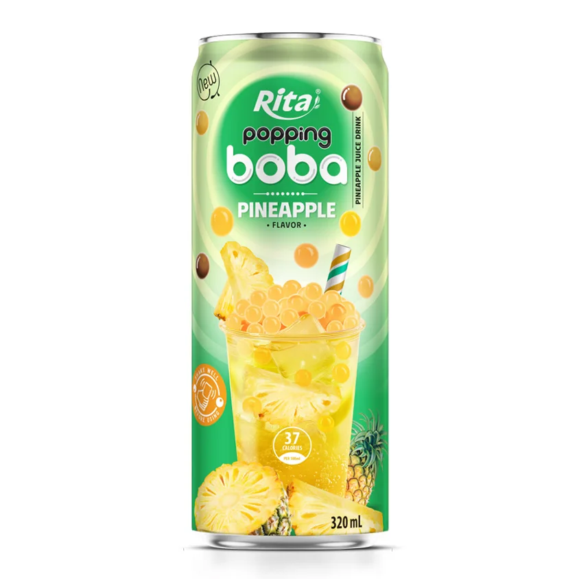 Exclusive Private Label Factory Wholesale Discount Price Quality Boba Ball Milk Tea Boba Bubble Tea Peach Popping Boba