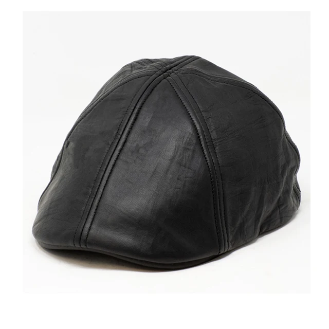 mens leather  cap fashion men ivy caps and hats