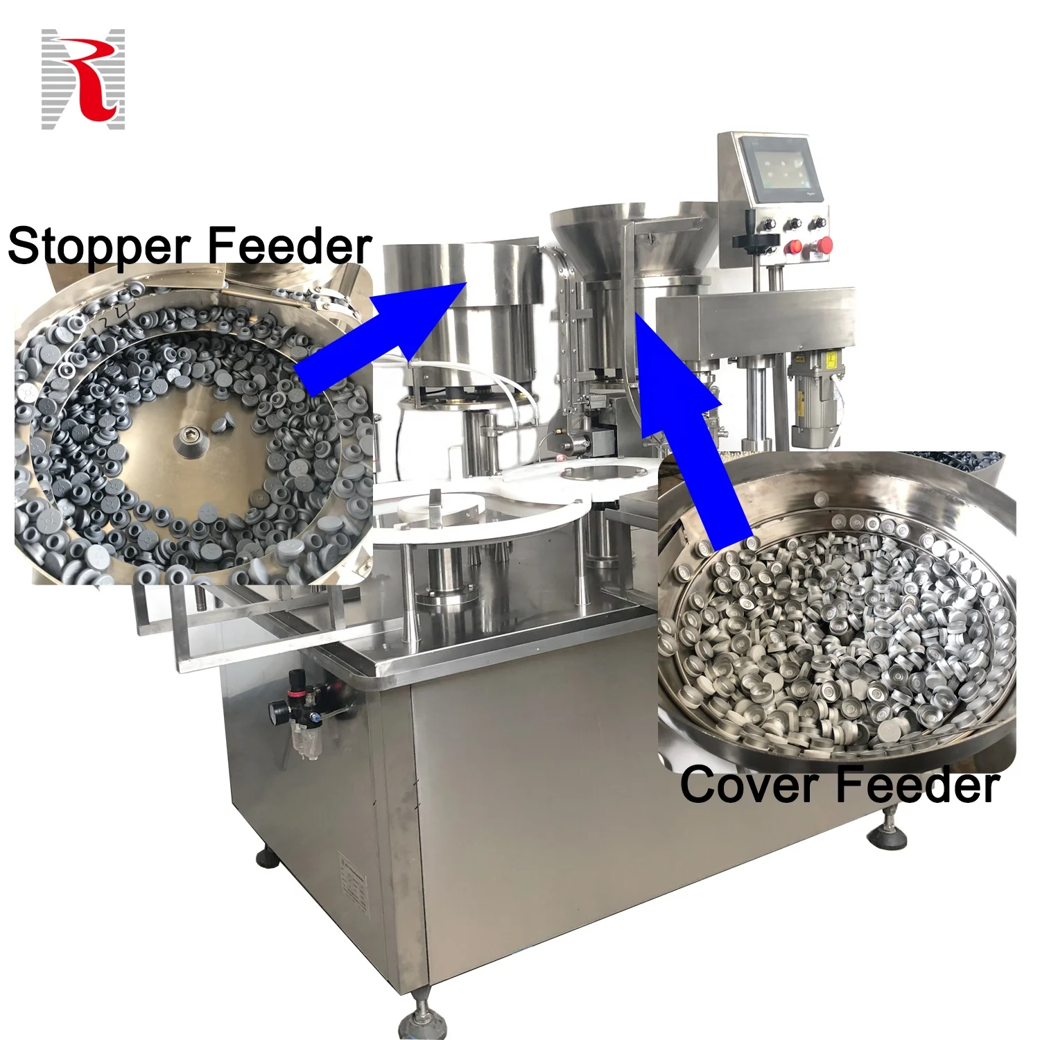 Small Glass Bottle Automatic Liquid Vial Pneumatic Filling And Capping Machine Cosmetic Perfume Filling Machine