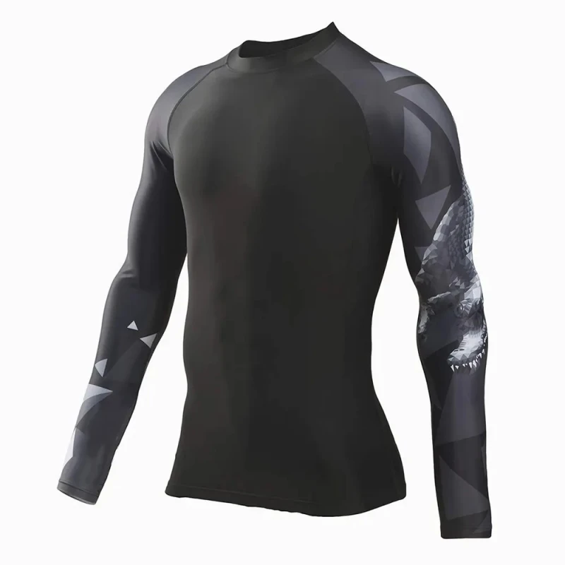 Manufacturer Supply Custom Rash Guard Performance Rashard Super Soft Quick Dry Rash Guard Men Rush Guard for Men Sportswear