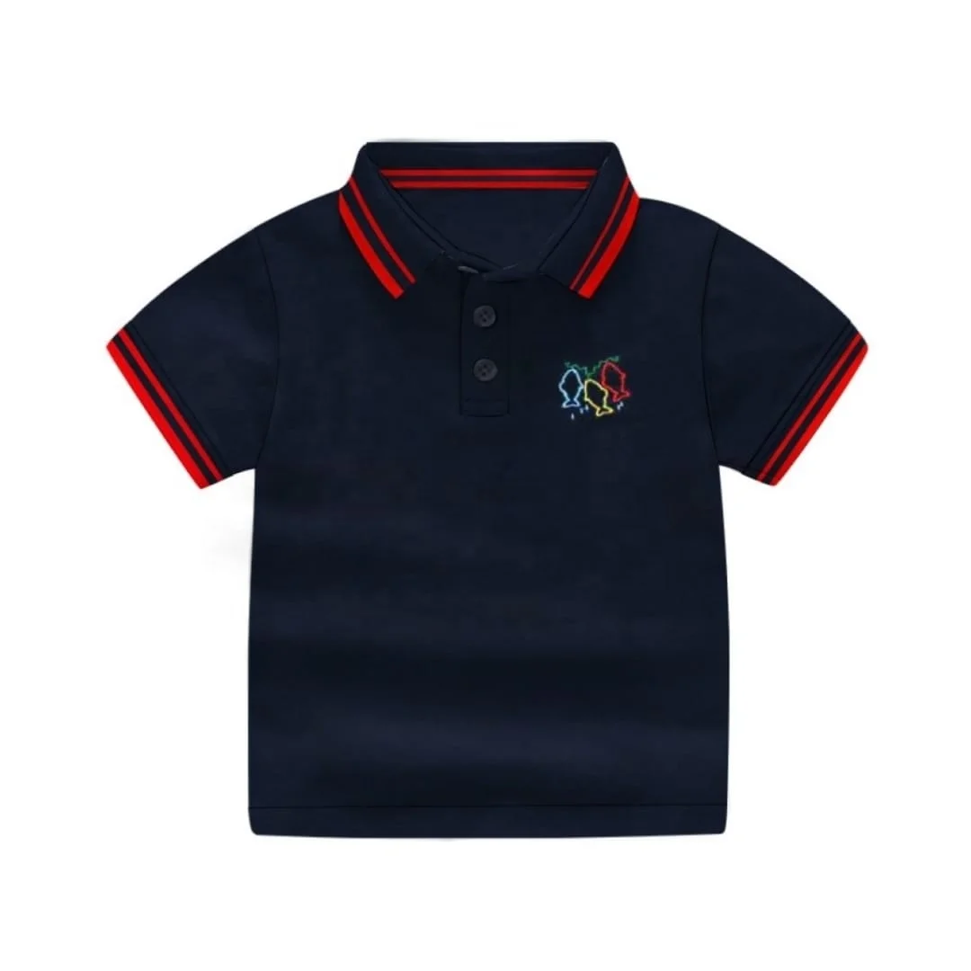 Colourful Boys 100% Cotton High Quality Export Oriented Short sleeve Polo t-shirt (Ready stock)