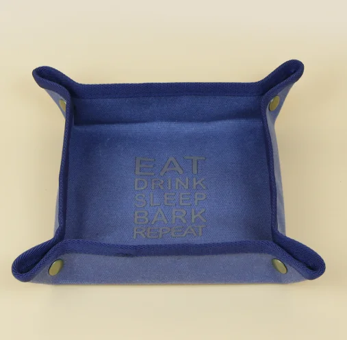 Canvas pet bowl outdoor multi-purpose folding bowl dog bowl