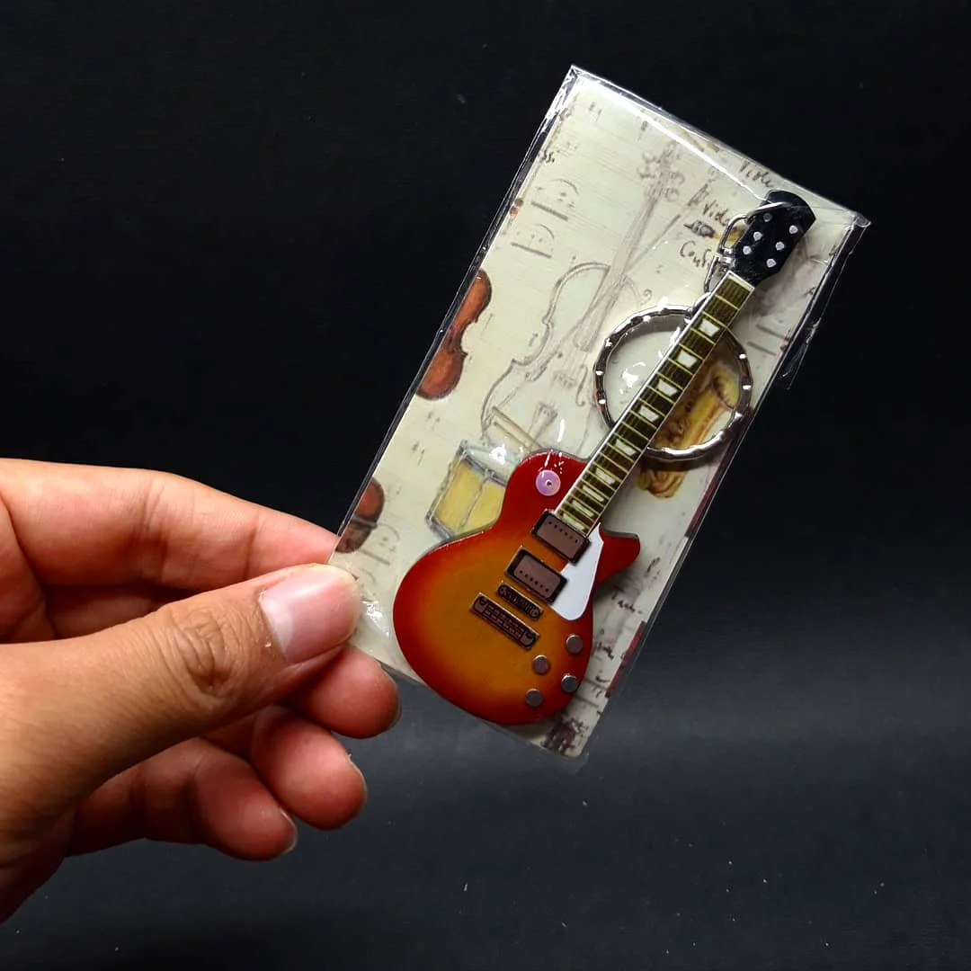 keychain Guitar For Decoration And Souvenir Music Personalized